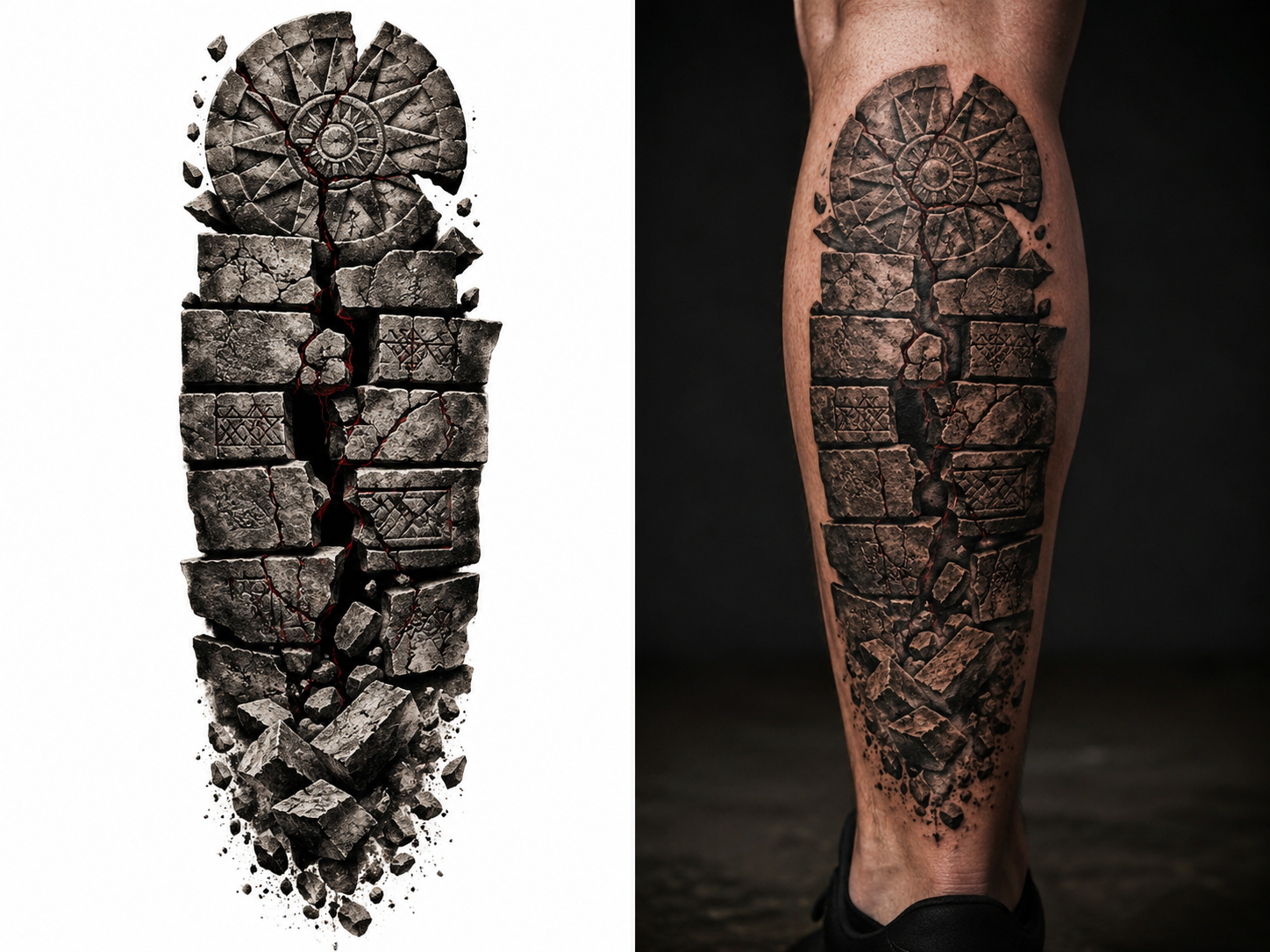 MURUS DACICUS from the Dacian Symbolism — EUR 15 tattoo collection